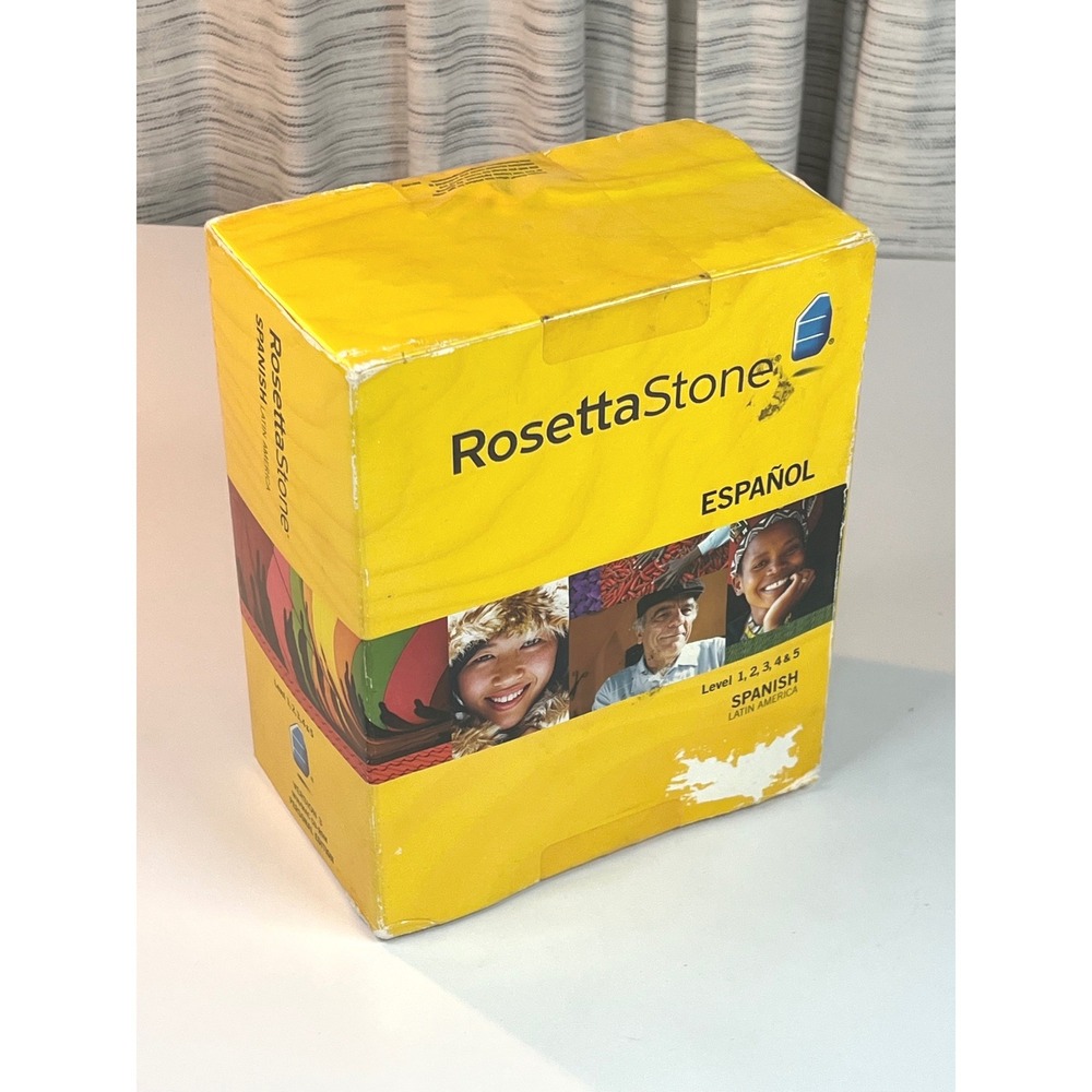 Rosetta Stone Spanish Latin America Levels 1-5 Box‎ Set Version 3 Windows Mac
